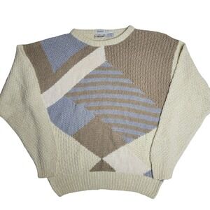 Vintage Handknit Peninsula Silk & Cotton Sweater Large‎